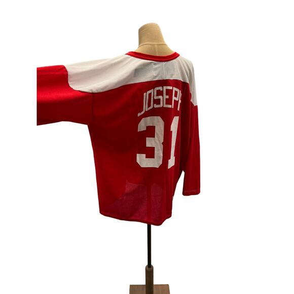 "Red Wings" Jersey, Vintage ,Joseph 31, Licensed CCM, NHL,Canada ,XL,Hockey Town - Picture 4 of 6